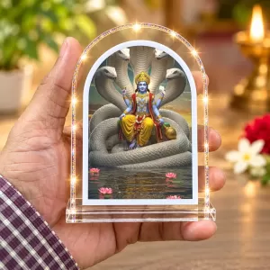 Lord Vishnu L Shape Acrylic Showpiece 3 X 3.5 Inch For Home, Office And Car (F176620) Lord Vishnu L Shape Acrylic Showpiece 3 X 3.5 Inch For Home, Office And Car (F176620)