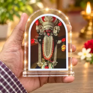 Goddess Kali L Shape Acrylic Showpiece 3 X 3.5 Inch For Home, Office And Car (F176631)