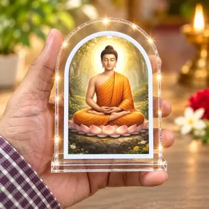 Buddha L Shape Acrylic Showpiece 3 X 3.5 Inch For Home, Office And Car (F176635) Buddha L Shape Acrylic Showpiece 3 X 3.5 Inch For Home, Office And Car (F176635)