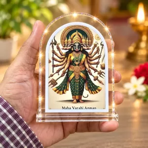 Maha Varahi Amman L Shape Acrylic Showpiece 3 X 3.5 Inch For Home, Office And Car (F176637)