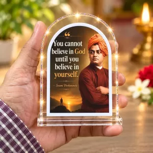 Swami Vivekananda L Shape Acrylic Showpiece 3 X 3.5 Inch For Home, Office And Car (F176638) Swami Vivekananda L Shape Acrylic Showpiece 3 X 3.5 Inch For Home, Office And Car (F176638)