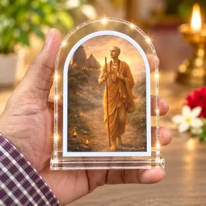 Lord Shree Chaitannya L Shape Acrylic Showpiece 3 X 3.5 Inch For Home, Office And Car (F176649) Lord Shree Chaitannya L Shape Acrylic Showpiece 3 X 3.5 Inch For Home, Office And Car (F176649)