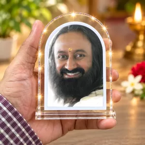 Sri Sri Ravi Shankar L Shape Acrylic Showpiece 3 X 3.5 Inch For Home, Office And Car (F176654) Sri Sri Ravi Shankar L Shape Acrylic Showpiece 3 X 3.5 Inch For Home, Office And Car (F176654)