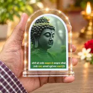 Buddha L Shape Acrylic Showpiece 3 X 3.5 Inch For Home, Office And Car (F176670) Buddha L Shape Acrylic Showpiece 3 X 3.5 Inch For Home, Office And Car (F176670)