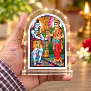 Shiva Parvati L Shape Acrylic Showpiece 3 X 3.5 Inch For Home, Office And Car (F176678) Shiva Parvati L Shape Acrylic Showpiece 3 X 3.5 Inch For Home, Office And Car (F176678)