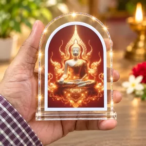 Buddha L Shape Acrylic Showpiece 3 X 3.5 Inch For Home, Office And Car (F176685) Buddha L Shape Acrylic Showpiece 3 X 3.5 Inch For Home, Office And Car (F176685)