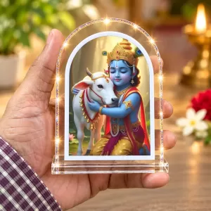 Lord Krishna L Shape Acrylic Showpiece 3 X 3.5 Inch For Home, Office And Car (F176688) Lord Krishna L Shape Acrylic Showpiece 3 X 3.5 Inch For Home, Office And Car (F176688)