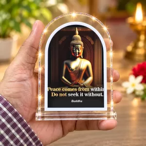 Buddha L Shape Acrylic Showpiece 3 X 3.5 Inch For Home, Office And Car (F176689) Buddha L Shape Acrylic Showpiece 3 X 3.5 Inch For Home, Office And Car (F176689)