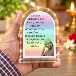 A P J Abdul Kalam L Shape Acrylic Showpiece 3 X 3.5 Inch For Home, Office And Car (F176694) A P J Abdul Kalam L Shape Acrylic Showpiece 3 X 3.5 Inch For Home, Office And Car (F176694)