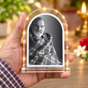 Neem Karoli Baba L Shape Acrylic Showpiece 3 X 3.5 Inch For Home, Office And Car (F176696) Neem Karoli Baba L Shape Acrylic Showpiece 3 X 3.5 Inch For Home, Office And Car (F176696)