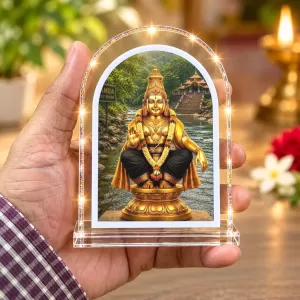 Lord Ayyappa L Shape Acrylic Showpiece 3 X 3.5 Inch For Home, Office And Car (F176698) Lord Ayyappa L Shape Acrylic Showpiece 3 X 3.5 Inch For Home, Office And Car (F176698)