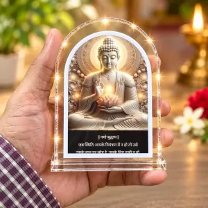 Buddha L Shape Acrylic Showpiece 3 X 3.5 Inch For Home, Office And Car (F176700) Buddha L Shape Acrylic Showpiece 3 X 3.5 Inch For Home, Office And Car (F176700)