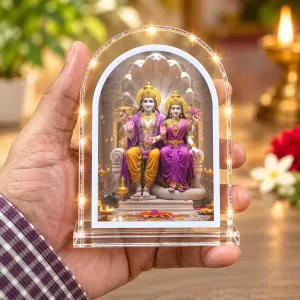 Lakshmi Narayan L Shape Acrylic Showpiece 3 X 3.5 Inch For Home, Office And Car (F176705) Lakshmi Narayan L Shape Acrylic Showpiece 3 X 3.5 Inch For Home, Office And Car (F176705)
