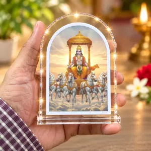 Surya Dev L Shape Acrylic Showpiece 3 X 3.5 Inch For Home, Office And Car (F176707) Surya Dev L Shape Acrylic Showpiece 3 X 3.5 Inch For Home, Office And Car (F176707)