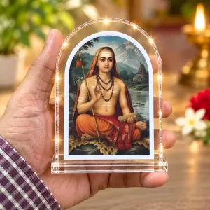 Adi Guru Shankaracharya L Shape Acrylic Showpiece 3 X 3.5 Inch For Home, Office And Car (F176710) Adi Guru Shankaracharya L Shape Acrylic Showpiece 3 X 3.5 Inch For Home, Office And Car (F176710)