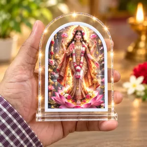 Mahalakshmi L Shape Acrylic Showpiece 3 X 3.5 Inch For Home, Office And Car (F176712) Mahalakshmi L Shape Acrylic Showpiece 3 X 3.5 Inch For Home, Office And Car (F176712)