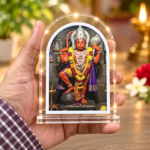 Hanuman L Shape Acrylic Showpiece 3 X 3.5 Inch For Home, Office And Car (F176718)