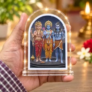 Hindu L Shape Acrylic Showpiece 3 X 3.5 Inch For Home, Office And Car (F176721) Hindu L Shape Acrylic Showpiece 3 X 3.5 Inch For Home, Office And Car (F176721)
