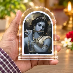 Lord Krishna L Shape Acrylic Showpiece 3 X 3.5 Inch For Home, Office And Car (F176728) Lord Krishna L Shape Acrylic Showpiece 3 X 3.5 Inch For Home, Office And Car (F176728)