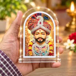 Khatu Shyam L Shape Acrylic Showpiece 3 X 3.5 Inch For Home, Office And Car (F176738) Khatu Shyam L Shape Acrylic Showpiece 3 X 3.5 Inch For Home, Office And Car (F176738)