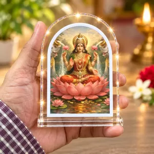 Goddess Lakshmi L Shape Acrylic Showpiece 3 X 3.5 Inch For Home, Office And Car (F176740) Goddess Lakshmi L Shape Acrylic Showpiece 3 X 3.5 Inch For Home, Office And Car (F176740)
