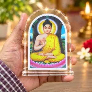 Buddha L Shape Acrylic Showpiece 3 X 3.5 Inch For Home, Office And Car (F176746) Buddha L Shape Acrylic Showpiece 3 X 3.5 Inch For Home, Office And Car (F176746)