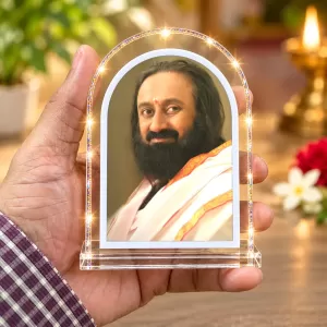 Sri Sri Ravi Shankar L Shape Acrylic Showpiece 3 X 3.5 Inch For Home, Office And Car (F176748) Sri Sri Ravi Shankar L Shape Acrylic Showpiece 3 X 3.5 Inch For Home, Office And Car (F176748)