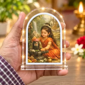 Baby Durga L Shape Acrylic Showpiece 3 X 3.5 Inch For Home, Office And Car (F176762) Baby Durga L Shape Acrylic Showpiece 3 X 3.5 Inch For Home, Office And Car (F176762)