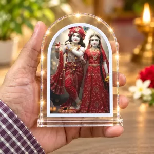 Radha Krishna L Shape Acrylic Showpiece 3 X 3.5 Inch For Home, Office And Car (F176763) Radha Krishna L Shape Acrylic Showpiece 3 X 3.5 Inch For Home, Office And Car (F176763)