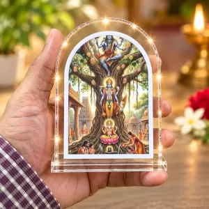Brahma, Vishnu, And Maheshwara L Shape Acrylic Showpiece 3 X 3.5 Inch For Home, Office And Car (F176767) Brahma, Vishnu, And Maheshwara L Shape Acrylic Showpiece 3 X 3.5 Inch For Home, Office And Car (F176767)