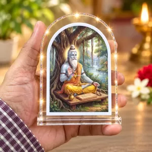 Sri Bhagwan Veda Vyasa L Shape Acrylic Showpiece 3 X 3.5 Inch For Home, Office And Car (F176772) Sri Bhagwan Veda Vyasa L Shape Acrylic Showpiece 3 X 3.5 Inch For Home, Office And Car (F176772)