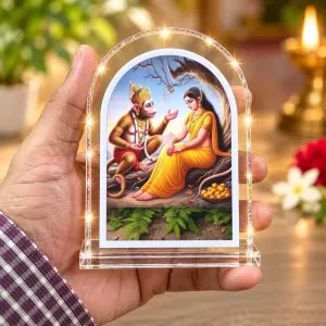 Maa Sita L Shape Acrylic Showpiece 3 X 3.5 Inch For Home, Office And Car (F176775) Maa Sita L Shape Acrylic Showpiece 3 X 3.5 Inch For Home, Office And Car (F176775)