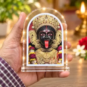 Kali Maa L Shape Acrylic Showpiece 3 X 3.5 Inch For Home, Office And Car (F176780)
