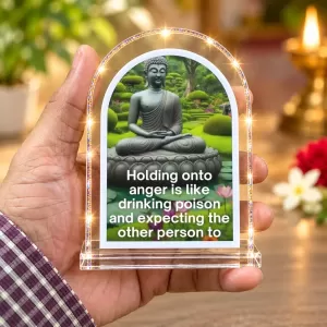 Buddha L Shape Acrylic Showpiece 3 X 3.5 Inch For Home, Office And Car (F176789) Buddha L Shape Acrylic Showpiece 3 X 3.5 Inch For Home, Office And Car (F176789)