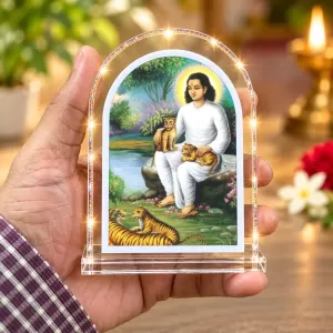 Chakradhar Swami L Shape Acrylic Showpiece 3 X 3.5 Inch For Home, Office And Car (F176793) Chakradhar Swami L Shape Acrylic Showpiece 3 X 3.5 Inch For Home, Office And Car (F176793)