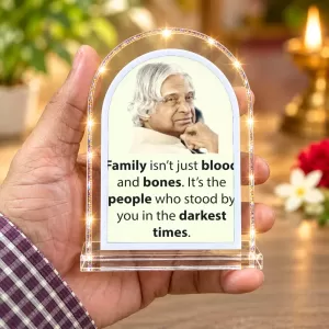 A. P. J. Abdul Kalam L Shape Acrylic Showpiece 3 X 3.5 Inch For Home, Office And Car (F176794)