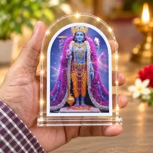 Lord Vishnu L Shape Acrylic Showpiece 3 X 3.5 Inch For Home, Office And Car (F176801) Lord Vishnu L Shape Acrylic Showpiece 3 X 3.5 Inch For Home, Office And Car (F176801)