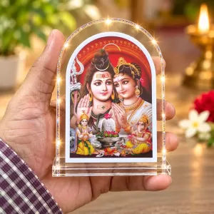 Shiva Parvati L Shape Acrylic Showpiece 3 X 3.5 Inch For Home, Office And Car (F176802) Shiva Parvati L Shape Acrylic Showpiece 3 X 3.5 Inch For Home, Office And Car (F176802)