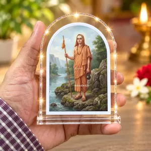 Lord Shree Chaitannya L Shape Acrylic Showpiece 3 X 3.5 Inch For Home, Office And Car (F176805) Lord Shree Chaitannya L Shape Acrylic Showpiece 3 X 3.5 Inch For Home, Office And Car (F176805)