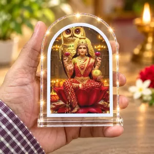 Goddess Lakshmi L Shape Acrylic Showpiece 3 X 3.5 Inch For Home, Office And Car (F176806) Goddess Lakshmi L Shape Acrylic Showpiece 3 X 3.5 Inch For Home, Office And Car (F176806)