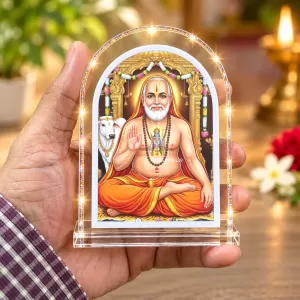 Raghavendra Swamy L Shape Acrylic Showpiece 3 X 3.5 Inch For Home, Office And Car (F176814) Raghavendra Swamy L Shape Acrylic Showpiece 3 X 3.5 Inch For Home, Office And Car (F176814)