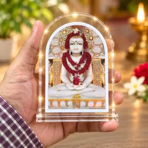 Lord Mahabir L Shape Acrylic Showpiece 3 X 3.5 Inch For Home, Office And Car (F176816) Lord Mahabir L Shape Acrylic Showpiece 3 X 3.5 Inch For Home, Office And Car (F176816)