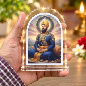 Guru Gobind Singh L Shape Acrylic Showpiece 3 X 3.5 Inch For Home, Office And Car (F176817) Guru Gobind Singh L Shape Acrylic Showpiece 3 X 3.5 Inch For Home, Office And Car (F176817)