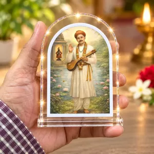 Shree Namdev Maharaj L Shape Acrylic Showpiece 3 X 3.5 Inch For Home, Office And Car (F176820) Shree Namdev Maharaj L Shape Acrylic Showpiece 3 X 3.5 Inch For Home, Office And Car (F176820)