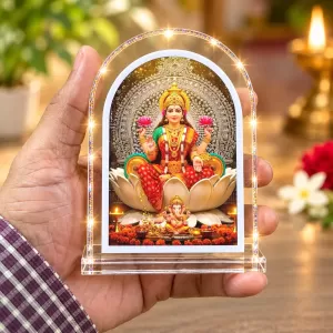 MahaLakshmi L Shape Acrylic Showpiece 3 X 3.5 Inch For Home, Office And Car (F176827) MahaLakshmi L Shape Acrylic Showpiece 3 X 3.5 Inch For Home, Office And Car (F176827)