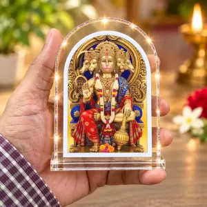 Panchmukhi Hanuman L Shape Acrylic Showpiece 3 X 3.5 Inch For Home, Office And Car (F176836) Panchmukhi Hanuman L Shape Acrylic Showpiece 3 X 3.5 Inch For Home, Office And Car (F176836)