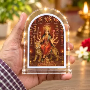 Durga Maa L Shape Acrylic Showpiece 3 X 3.5 Inch For Home, Office And Car (F176844) Durga Maa L Shape Acrylic Showpiece 3 X 3.5 Inch For Home, Office And Car (F176844)
