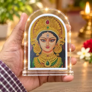 Durga Maa L Shape Acrylic Showpiece 3 X 3.5 Inch For Home, Office And Car (F176846) Durga Maa L Shape Acrylic Showpiece 3 X 3.5 Inch For Home, Office And Car (F176846)