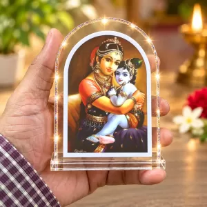Yashoda Krishna L Shape Acrylic Showpiece 3 X 3.5 Inch For Home, Office And Car (F176847) Yashoda Krishna L Shape Acrylic Showpiece 3 X 3.5 Inch For Home, Office And Car (F176847)