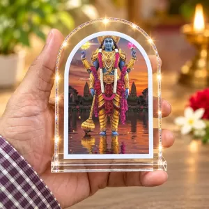 Lord Vishnu L Shape Acrylic Showpiece 3 X 3.5 Inch For Home, Office And Car (F176849) Lord Vishnu L Shape Acrylic Showpiece 3 X 3.5 Inch For Home, Office And Car (F176849)
